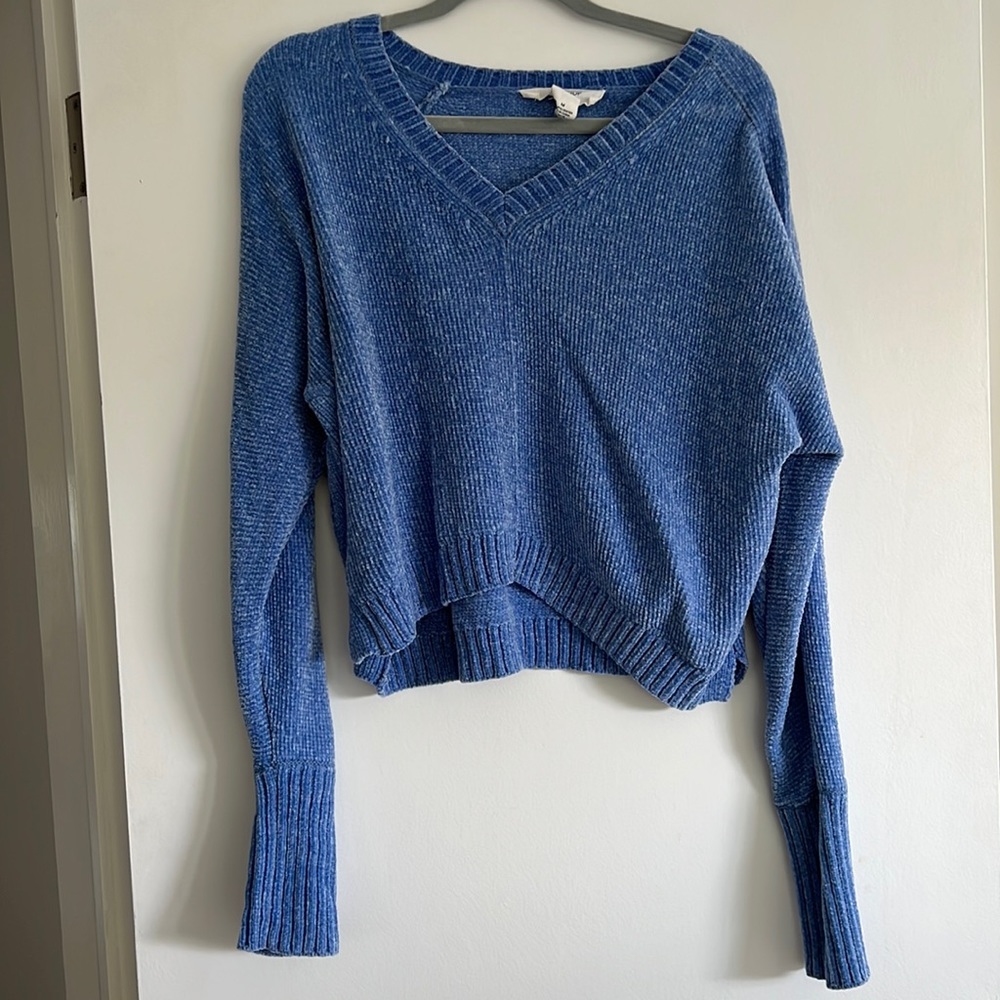 Blue Cropped Sweater